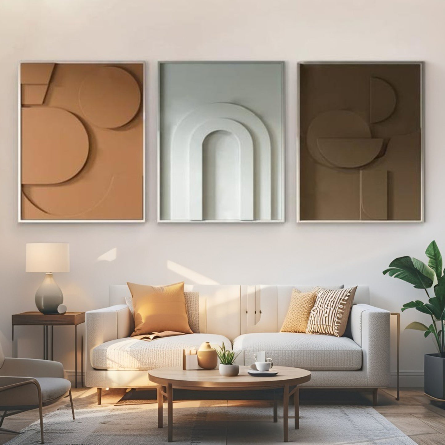 ✨ Kit Cadre Horizon Moderne 3D – 3 Pièces